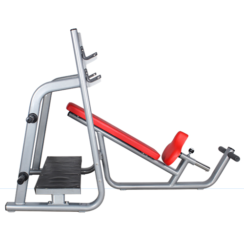 M3031C坐式上斜推举训练器架 胸肌锻炼杠铃推举椅大图展示1